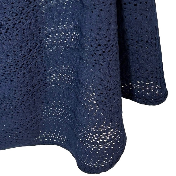 ADRIANNA PAPELL Womens Dress Maxi Navy Lace Sleeveless Tank top style Size 12 - Picture 4 of 9